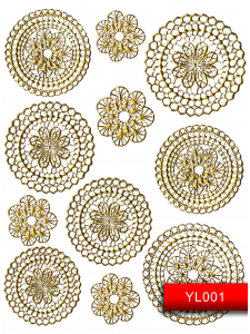 Nail Art Stickers YL 001 (gold)
